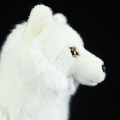 Lifelike Arctic Fox plush toy