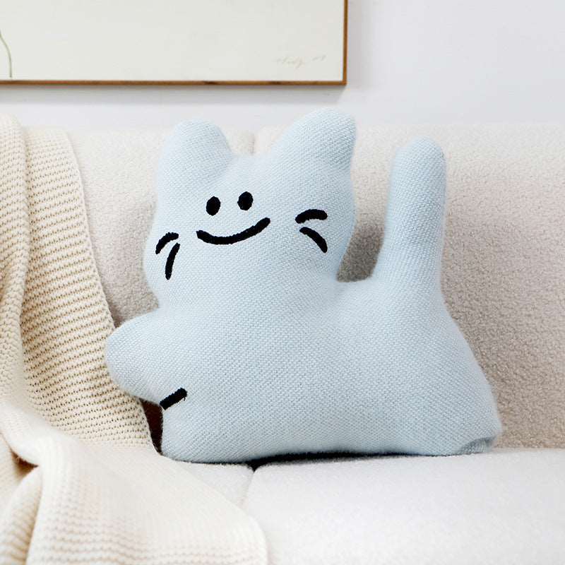 Cat Pillow Cover Cartoon Living Room Sofa