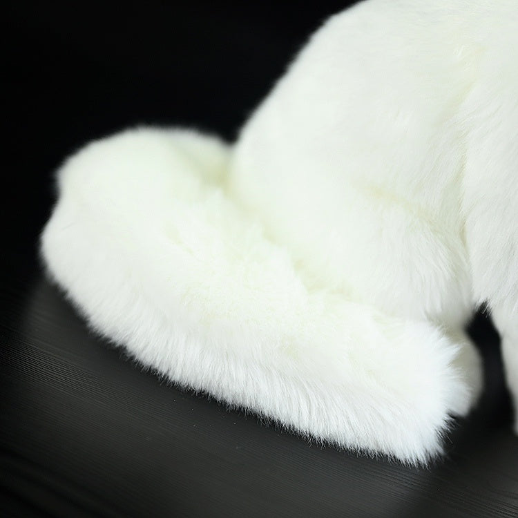 Lifelike Arctic Fox plush toy