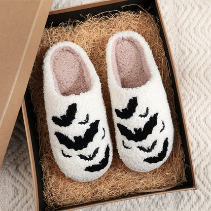 Halloween Bat Cotton Slippers