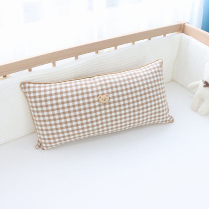 Embroidery Cotton Bear Plush Pillow