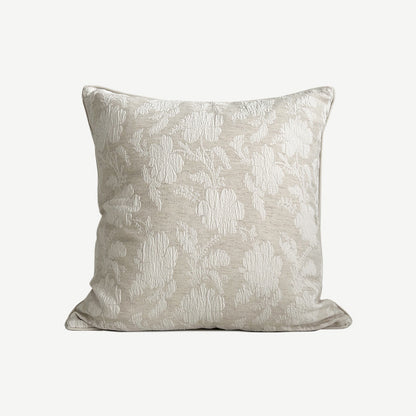 Peony Cotton Linen Throw Pillow