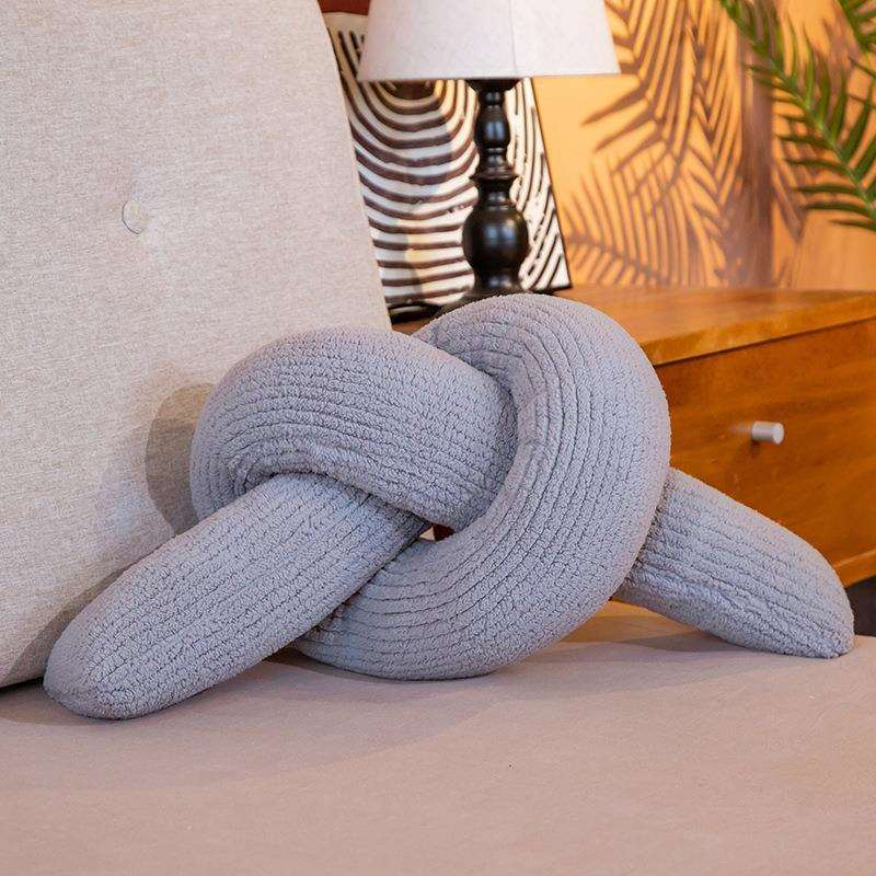 Creative Twist Knot Throw Pillow