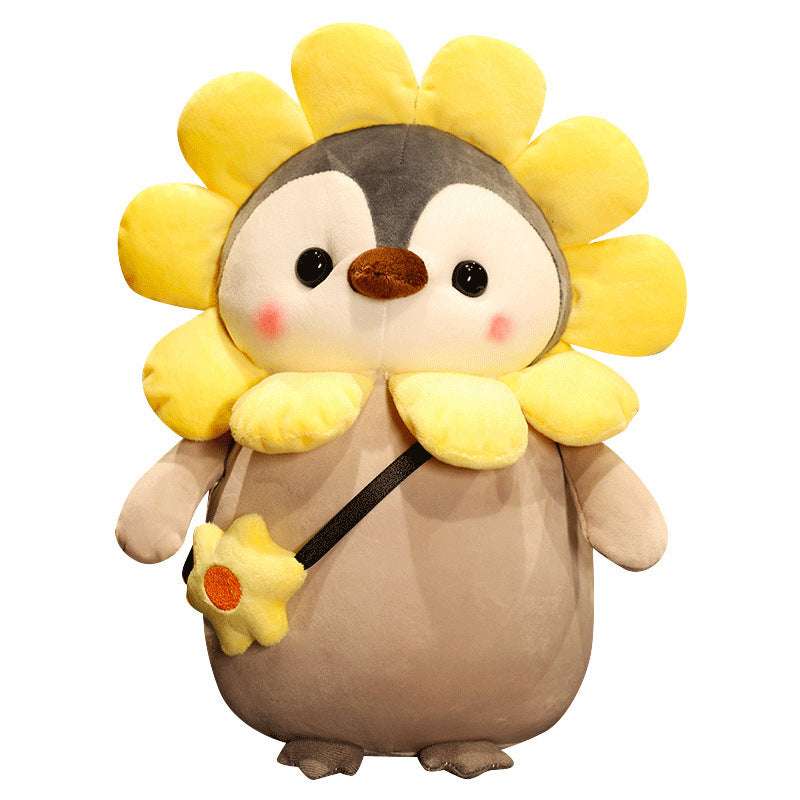 Kawaii Penguin Plush Toys Cute Unicorn Flower