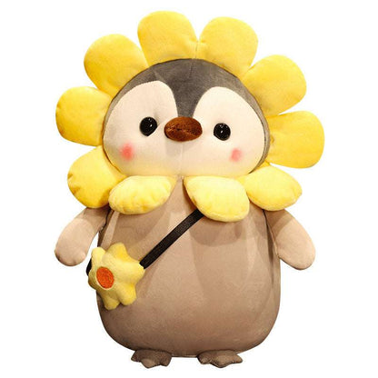 Kawaii Penguin Plush Toys Cute Unicorn Flower