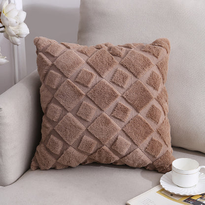 Nordic Plush Pillow Cushion Cover