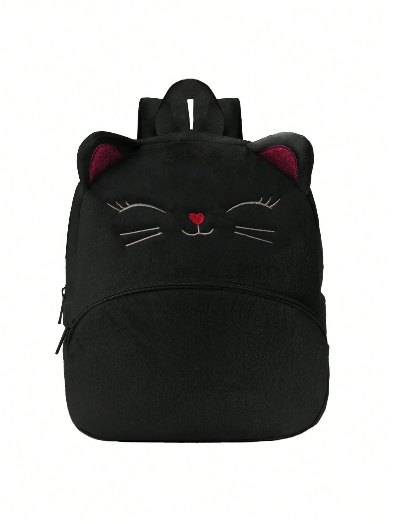 Black Kitten Plush Backpack