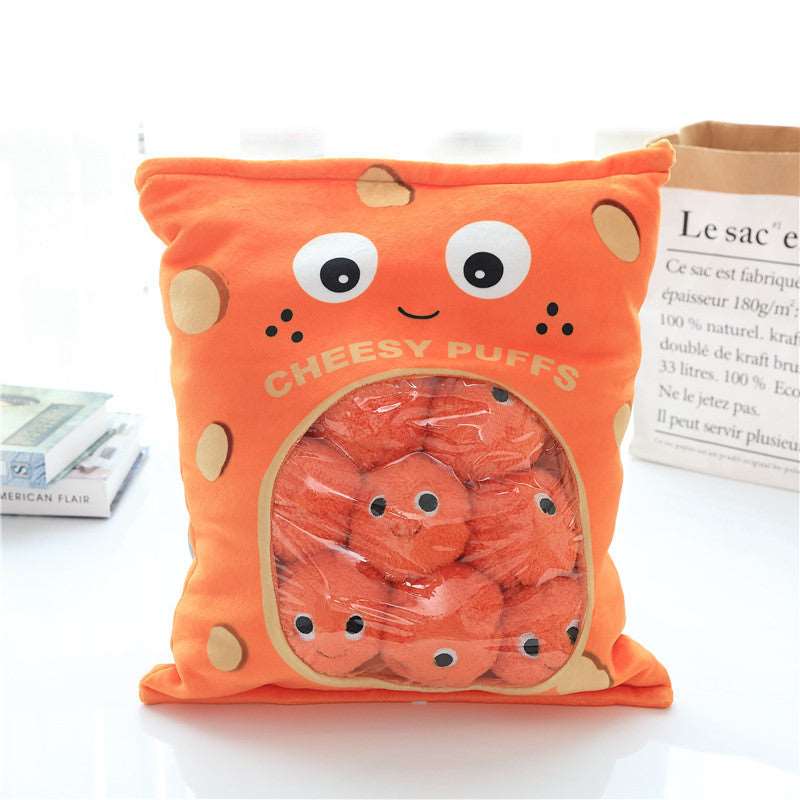 A Bag Of Puff Snacks Pillow Plush Toy