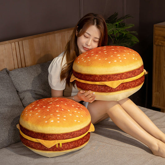Hamburger Throw Pillow