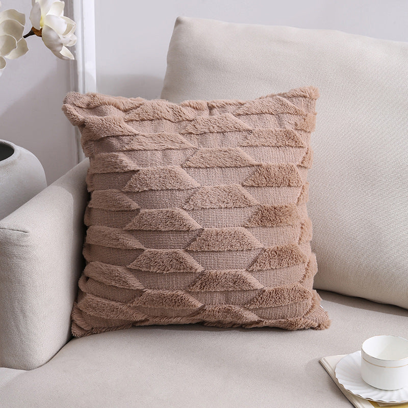 Nordic Plush Pillow Cushion Cover