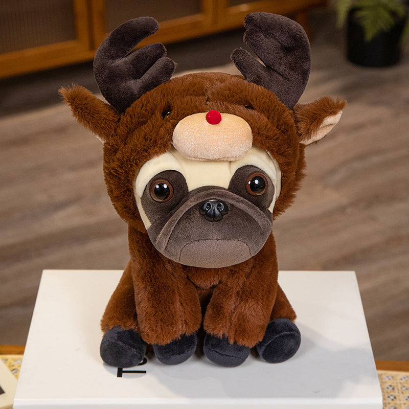 French Bulldog Cosplay Wrinkled Plush Doll