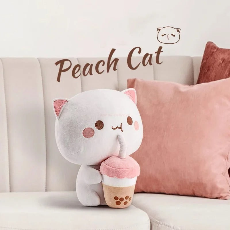 Peach Cat Plush 30cm Cat Doll