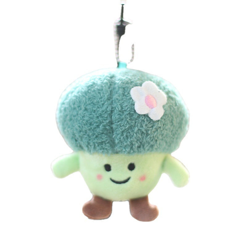 Plush Vegetable Bag Charm Keyring