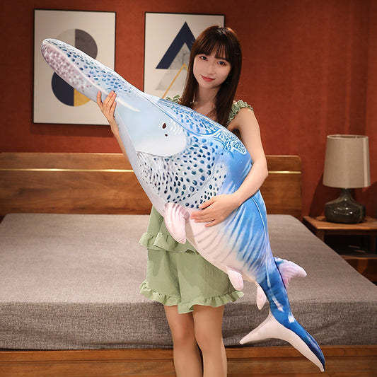 Cartoon White Whale Shark Plush Toy