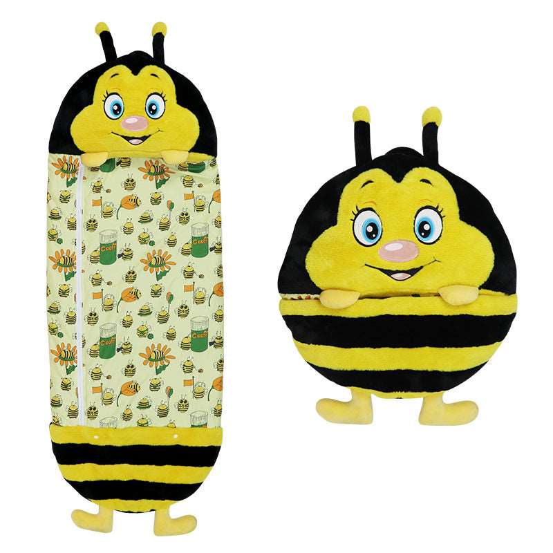 Kids Cartoon Animal Plush Sleeping Bag