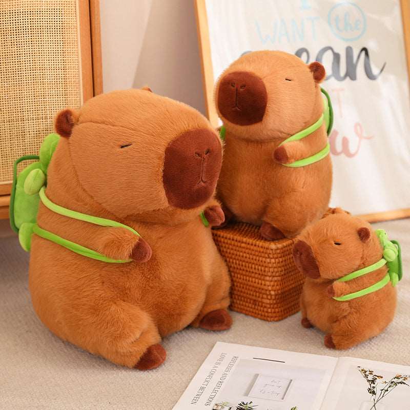 Plush Capybara with Backpack