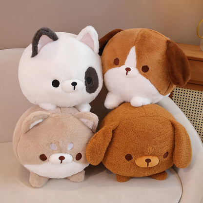 Soft Cute Round Roll Puppy Plush Toy