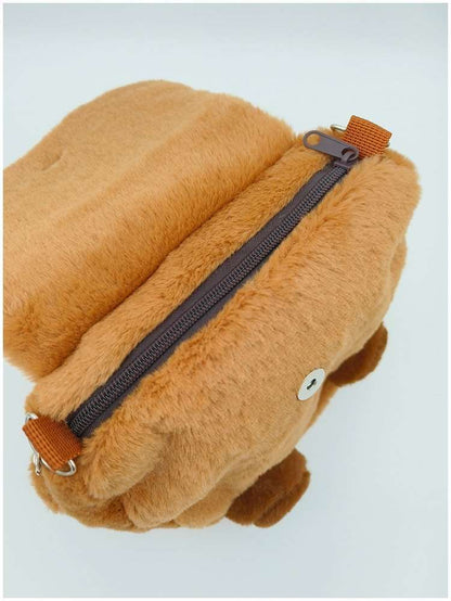 Chic Crossbody Capybara Plush Bag