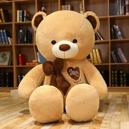 Oversized Bowknot Teddy Bear Plush