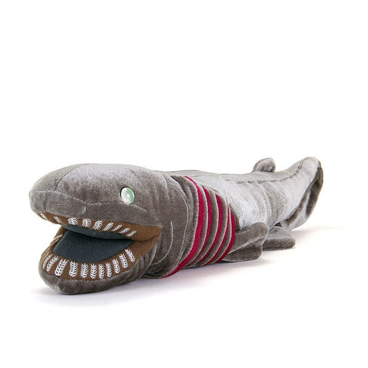 Colorata soft shark plush toy grey