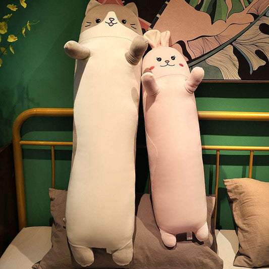 Long cat Plush Pillow | Long sleeping Cushion Animal Plush Toy