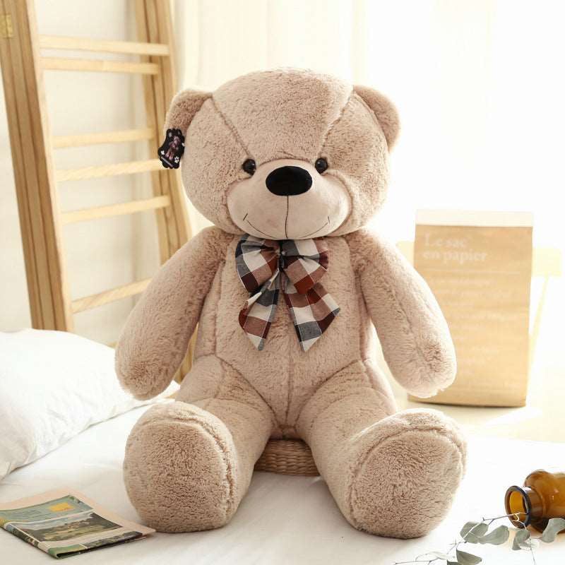 Life Size Stuffed Teddy Bear with Bow