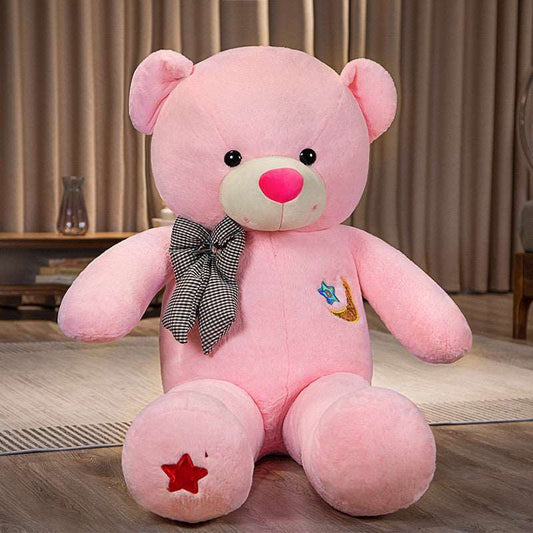 Giant pink teddy bear plush toy