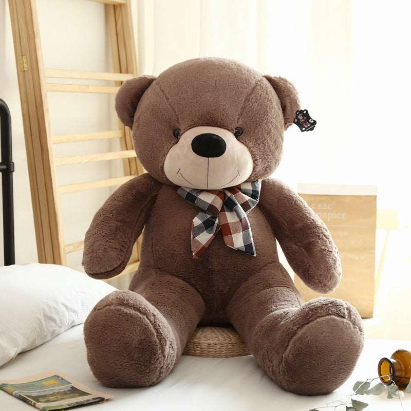 giant teddy bear with bow tie