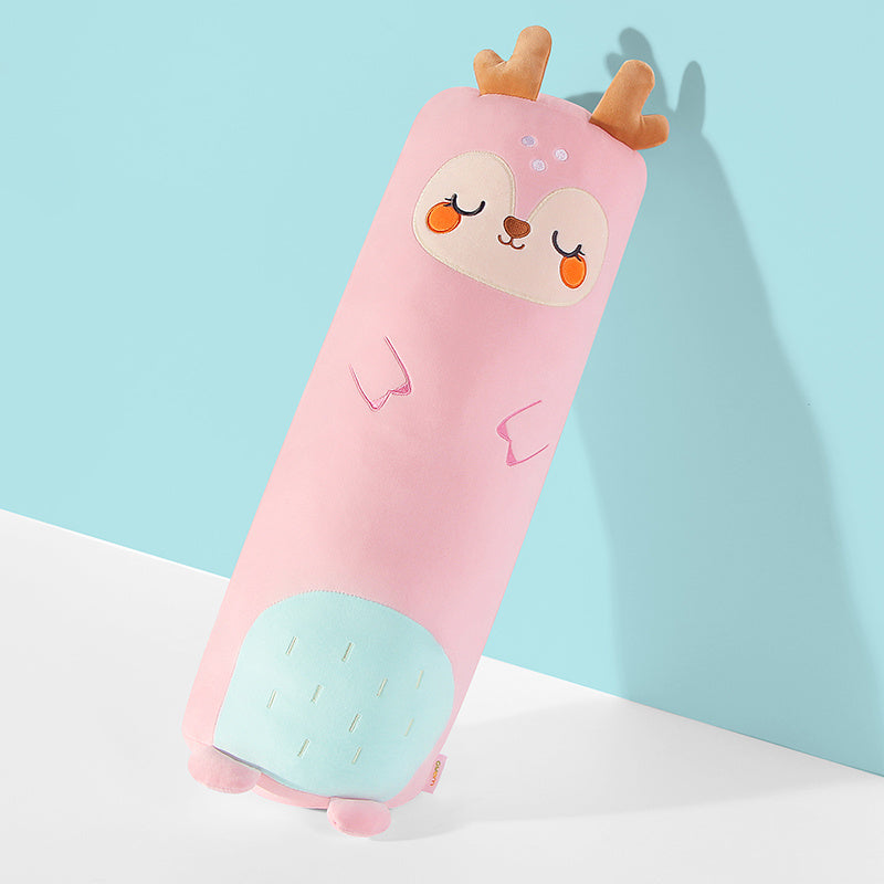 Long animal plush pillow in soft animal style