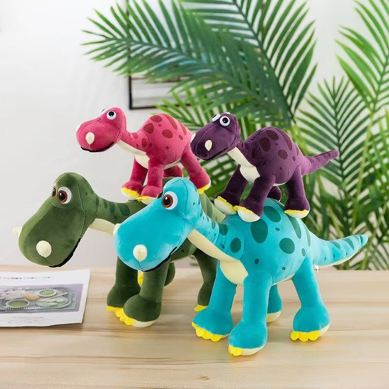 Cute dinosaur stuffed animal with long neck