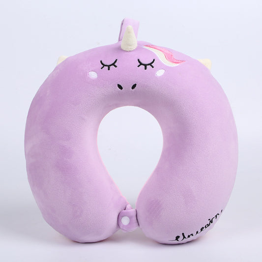 Purple Memory Foam Travel Pillow 