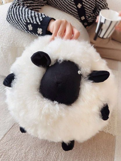 Furry Sheep Plush Pillow