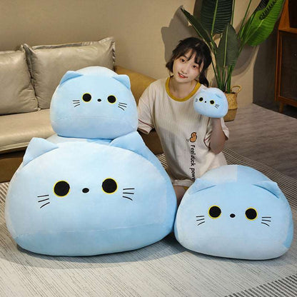 Giant cat dumpling plush pillow