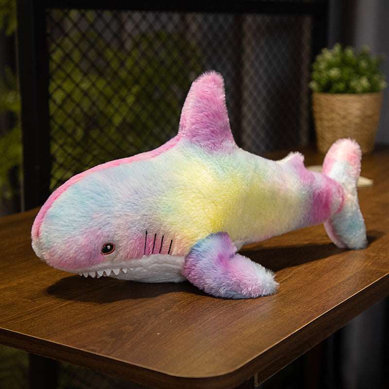 Coloured Shark  Plush Toy