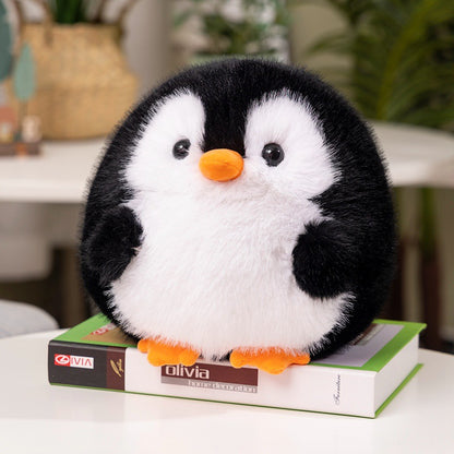 Penguin Plush Toy with Rose Flower