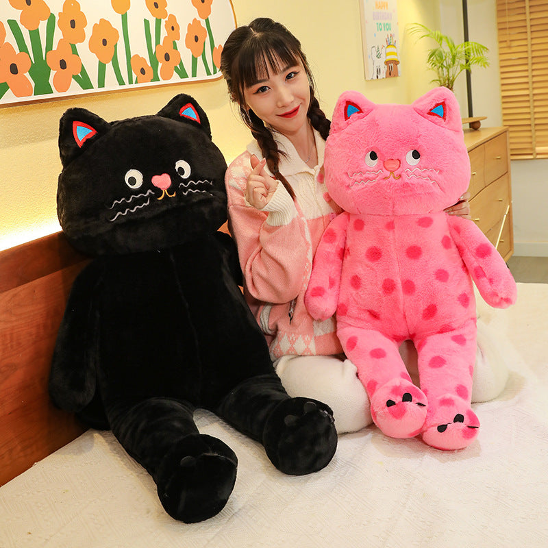 Cute Polka Dot Cat Pillow Cushion Doll