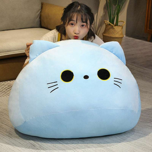 Giant cat dumpling plush pillow