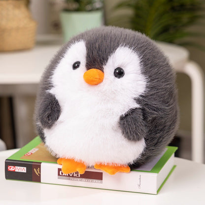 Penguin Plush Toy with Rose Flower