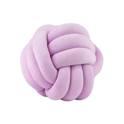 Soft Knot Ball Round Throw Pillow