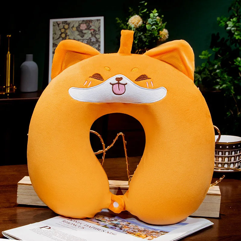 Capybara U-Shaped Travel Neck Pillow