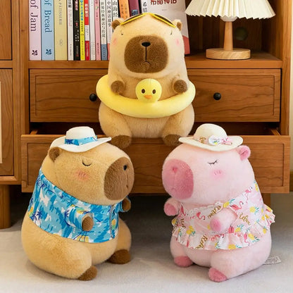 24cm Summer Capybara Plush Toy