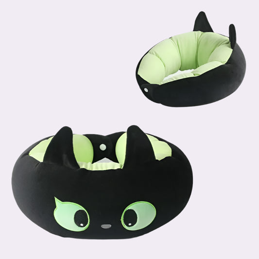 Black Cat Travel Pillow