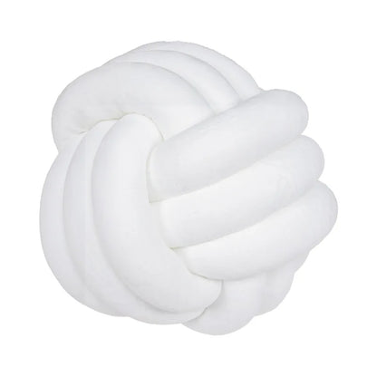 Soft Knot Ball Round Throw Pillow