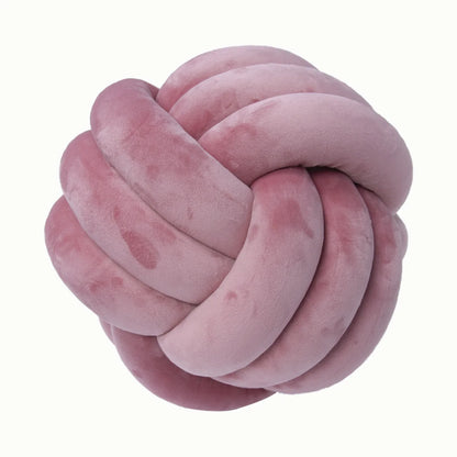 Soft Knot Ball Round Throw Pillow