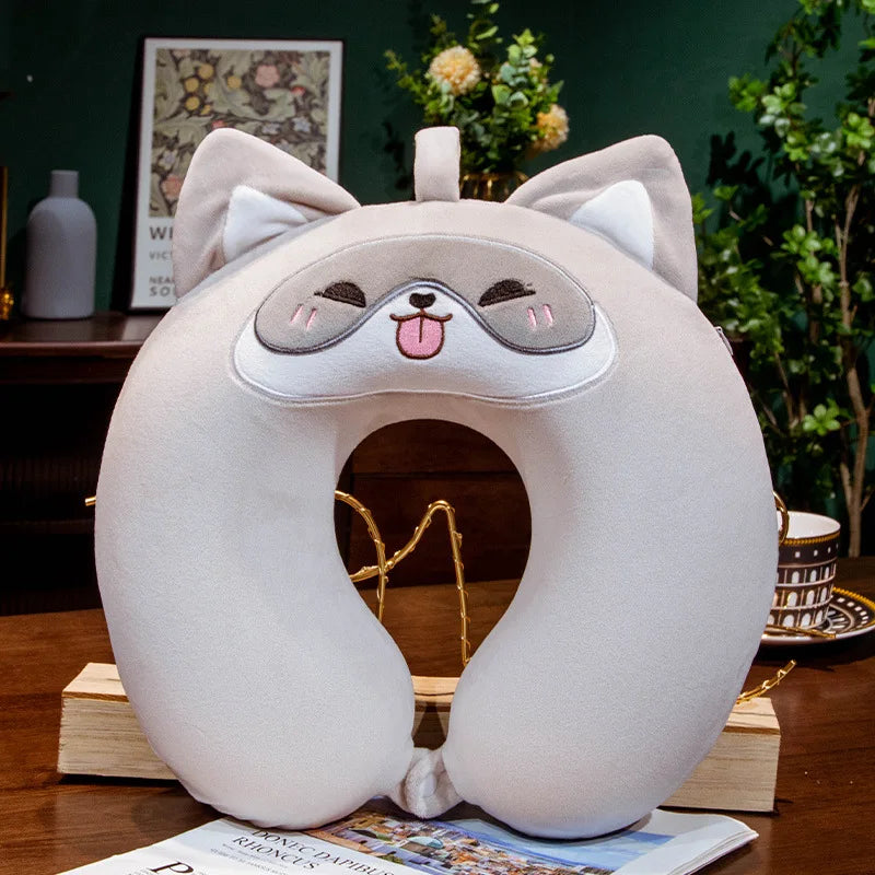 Capybara U-Shaped Travel Neck Pillow
