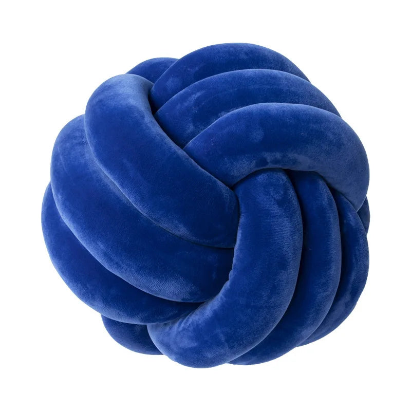 Soft Knot Ball Round Throw Pillow