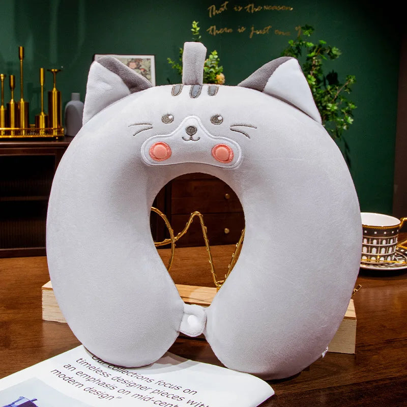 Capybara U-Shaped Travel Neck Pillow