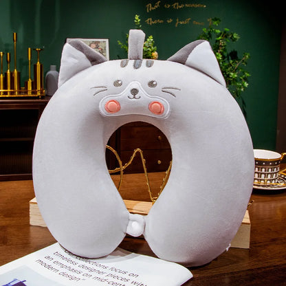 Capybara U-Shaped Travel Neck Pillow