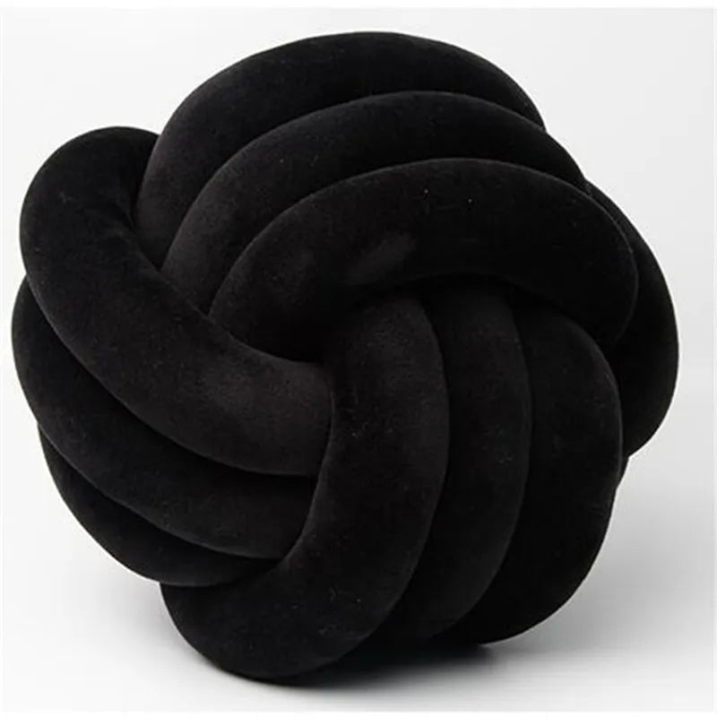 Soft Knot Ball Round Throw Pillow