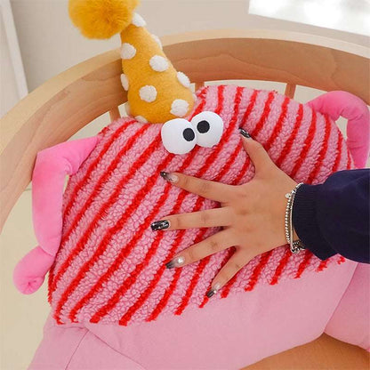 Fluffy sofa back support pillow